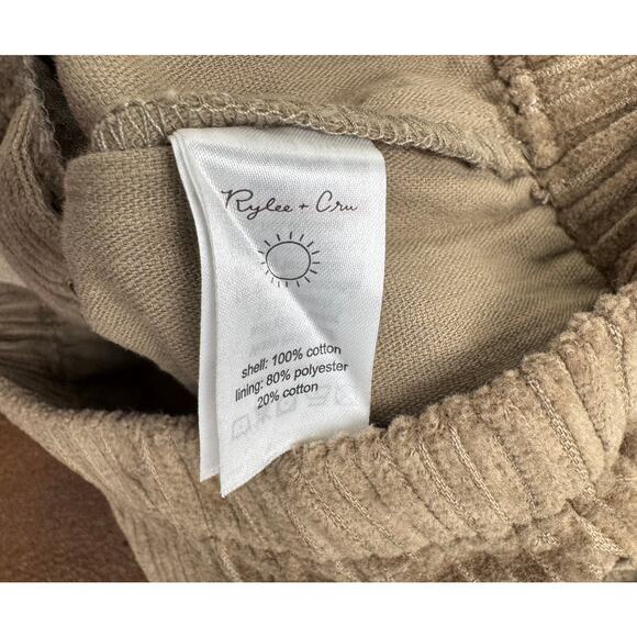 NWT Rylee + Cru Corduroy Bomber Jacket Sage Sz 8-9 - Picture 6 of 8